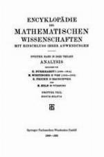 Encyklopd̃ie der Mathematischen Wissenschaften mit Einschluss ihrer Anwendungen : Zweiter Band: Analysis