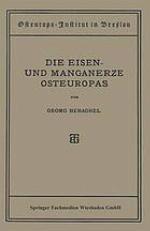 Die Eisen- und Manganerze Osteuropas