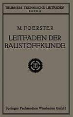 Leitfaden der Baustoffkunde