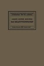 Das Relativitt̃sprinzip : Eine Sammlung von Abhandlungen