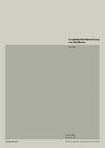 Zur plastische berechnung von stahlbeton