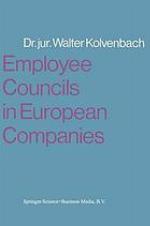 Employee councils in European companies