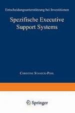 Spezifische executive support systems : Entscheidungsunterstützung bei Investitionen / Reinhard Vossbein.