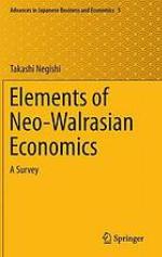 Elements of Neo-Walrasian economics a survey