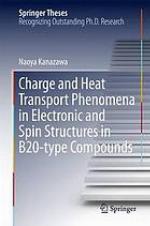 Charge and Heat Transport Phenomena in Electronic and Spin Structures in B20-type Compounds