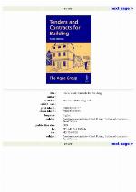 Tenders and contracts for building.