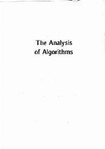 The Analysis of Algorithms