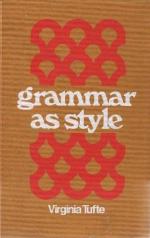 Grammar As Style