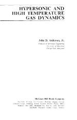 Hypersonic and High Temperature Gas Dynamics