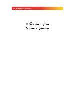 Memoirs of an Indian Diplomat