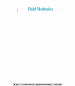 Fluid Mechanics