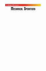 Mechanical Operations