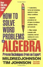 How to Solve Word Problems in Algebra, 2nd Edition