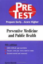 Preventive Medicine and Public Health Pretest Self-Assessment and Review, Ninth Edition