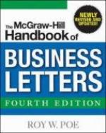 The McGraw-Hill Handbook of Business Letters, 4/E