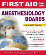 First Aid for the Anesthesiology Boards
