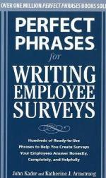 Perfect Phrases for Writing Employee Surveys