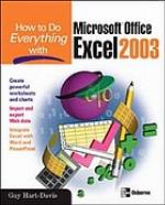 How to Do Everything with Microsoft Office Excel 2003