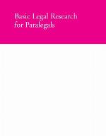 Basic Legal Research for Paralegals