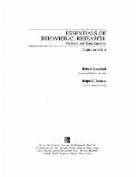 Essentials Of Behavioral Research