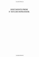 Documents from F. Taylor Ostrander