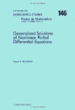 Generalized Solutions of Nonlinear Partial Differential Equations