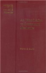 An Introduction to Continuum Mechanics