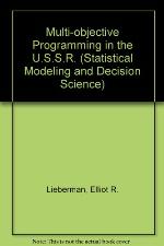 Multi Objective Programming In The Ussr