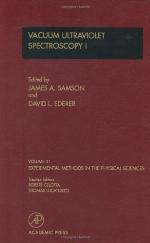 Vacuum Ultraviolet Spectroscopy I
