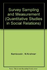 Survey Sampling and Measurement