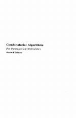 Combinatorial Algorithms for Computers and Calculators