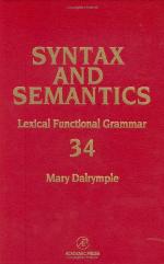 Lexical Functional Grammar