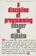 A Discipline of Programming
