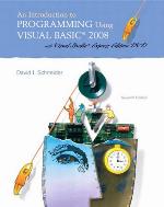 An Introduction to Programming Using Visual Basic 2008 [with VS2008 DVD]