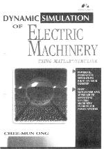 Dynamic Simulations of Electric Machinery