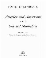 America and Americans and Selected Nonfiction