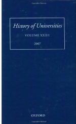 History of universities. Vol. XXII/1, 2007