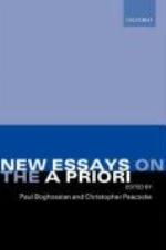 New Essays on the a Priori