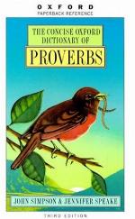 The Concise Oxford Dictionary of Proverbs