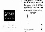 Language, Context, and Text