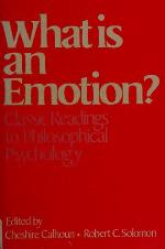 What is an Emotion?