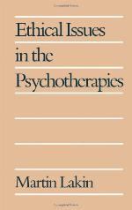 Ethical Issues in the Psychotherapies