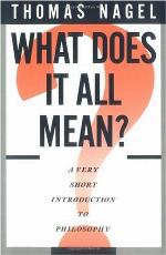 What Does It All Mean? A Very Short Introduction to Philosophy