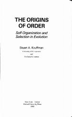 The Origins Of Order