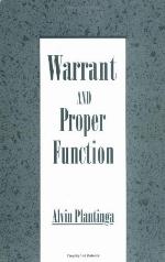Warrant and Proper Function