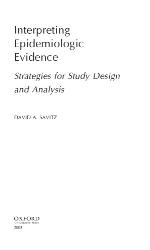 Interpreting Epidemiologic Evidence: Strategies for Study Design and Analysis