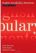 English Vocabulary Elements