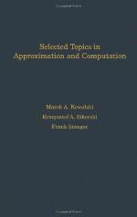 Selected topics in approximation and computation