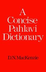 A Concise Pahlavi Dictionary