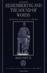 Remembering and the Sound of Words